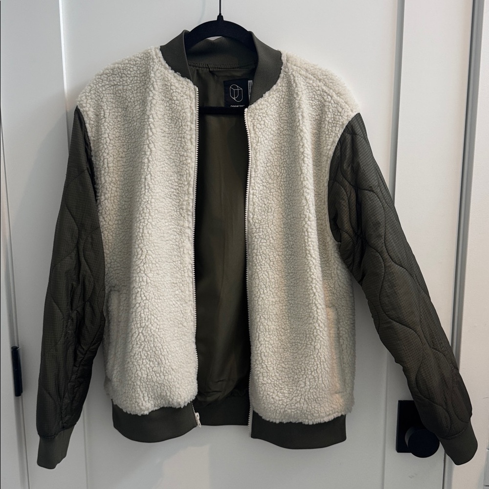 Original Use Olive Green Bomber Jacket